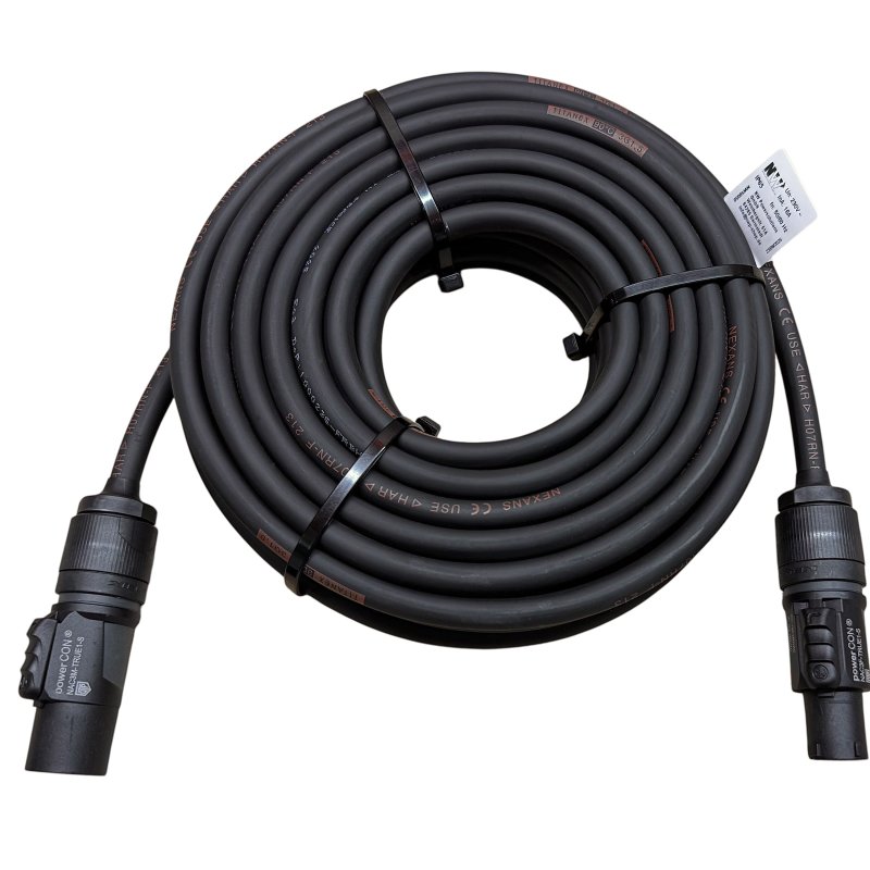 Powercon Durchschliff 10m