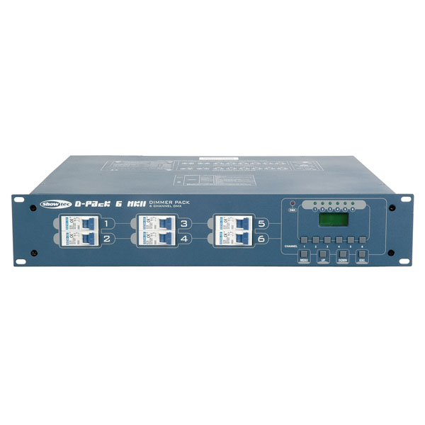 Showtec D-Pack 6 MKII 6x3,7kW Dimmer
