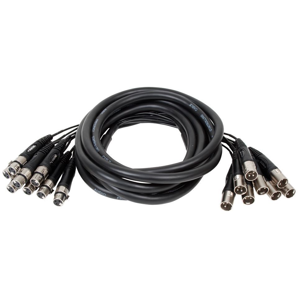 XLR Kabel 8fach Multicore Peitsche 5m